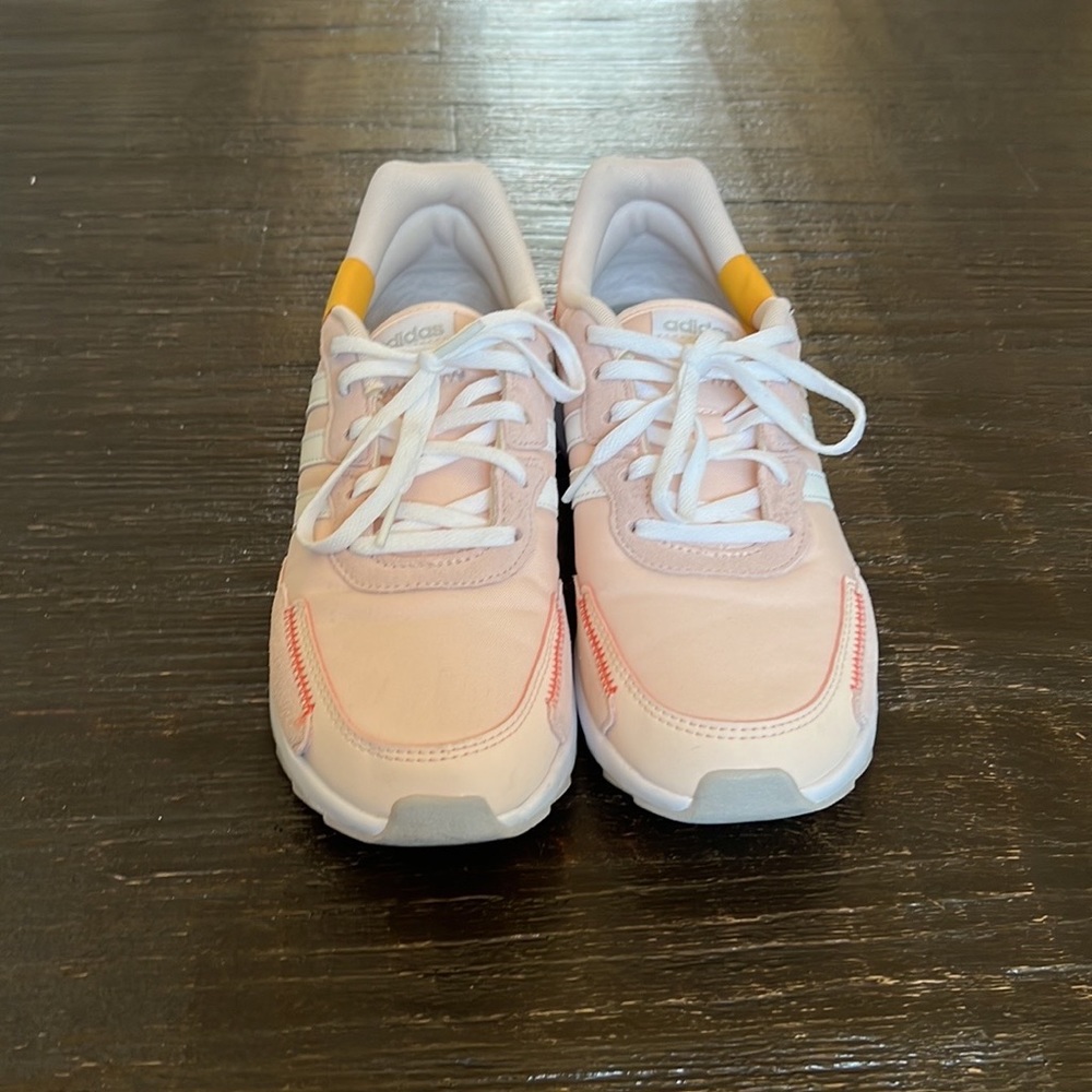 Pink women’s adidas sneakers in size 8